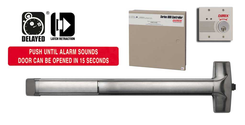 advantex Delayed Egress with latch retraction exit device