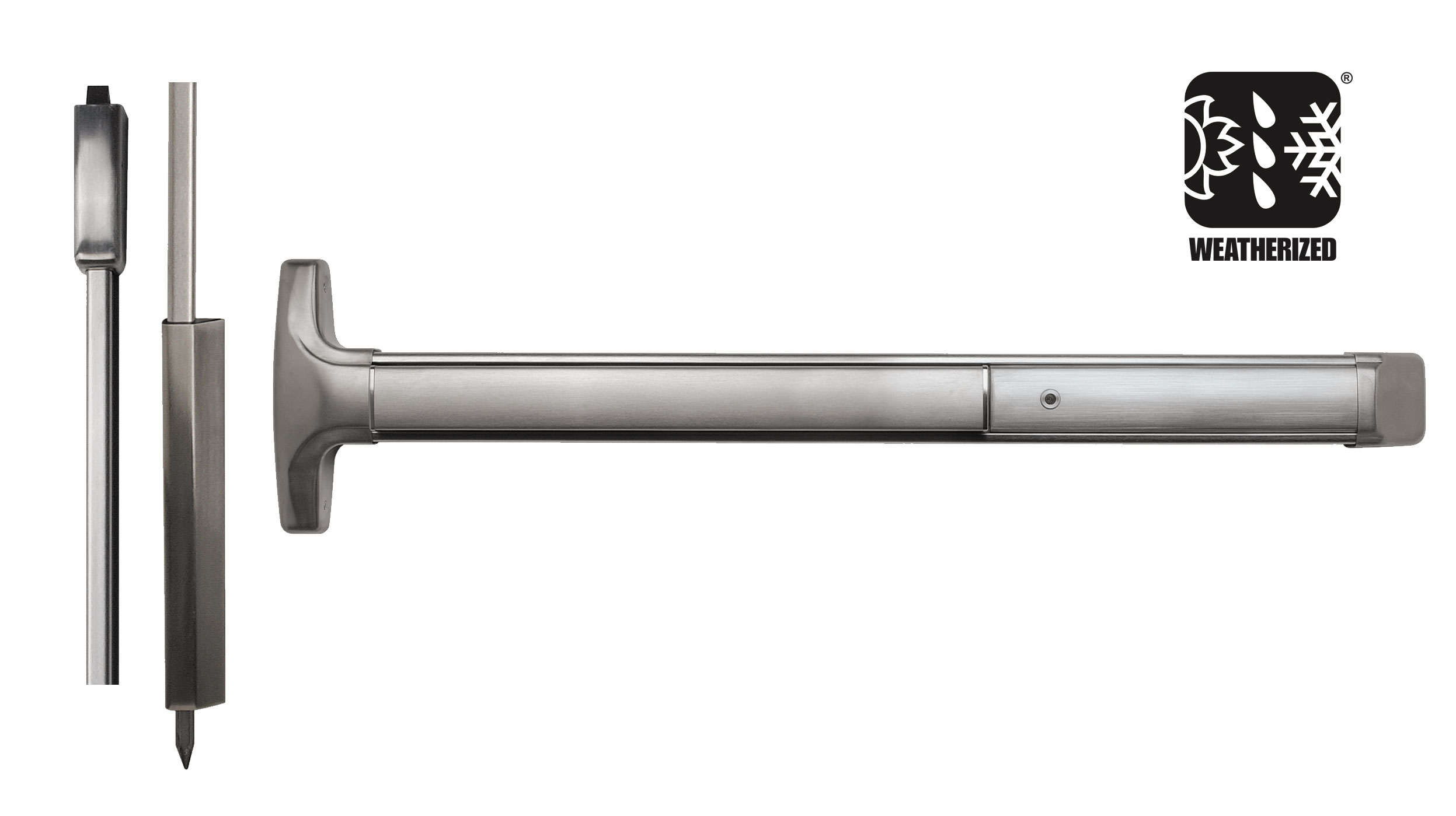 advantex 50xW narrow stile weatherized surface vertical rod exit device