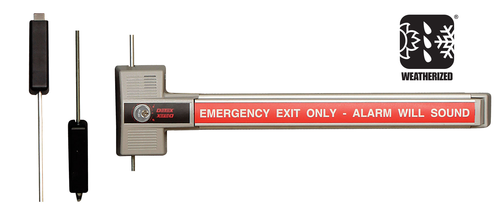 weatherized exit control lock