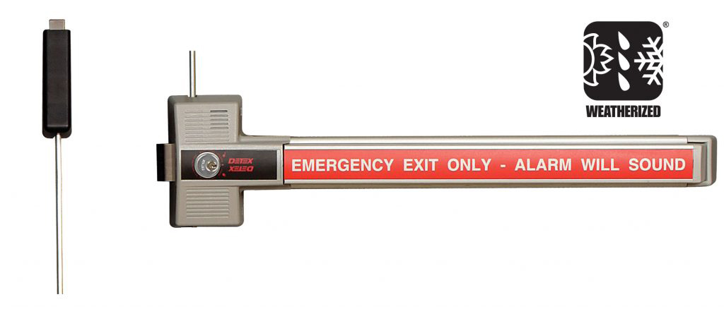 weatherized exit control lock