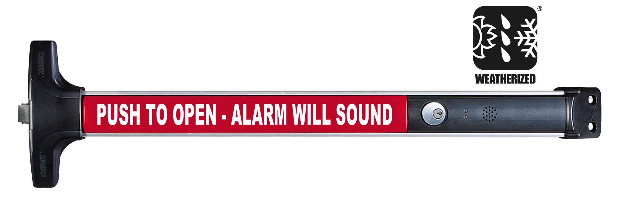 weatherized value series exit alarm with battery