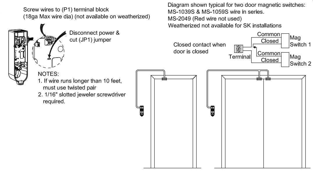 Two Doors in Series