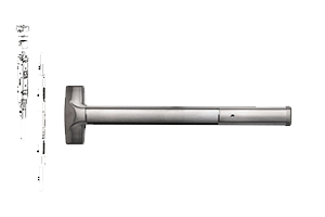 concealed vertical rods exit device