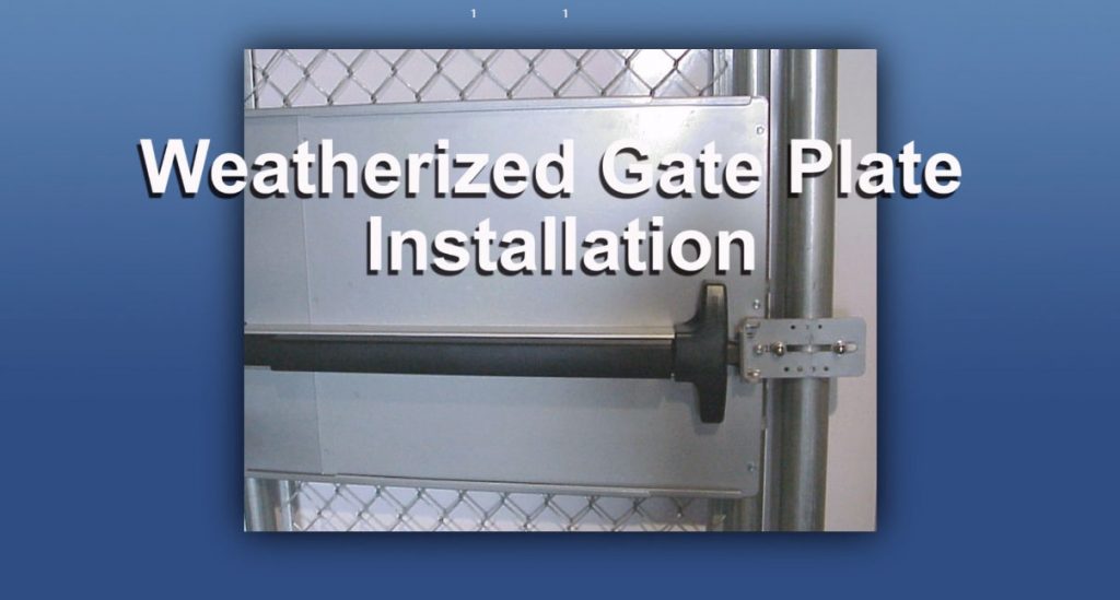 Gate Plate Installation