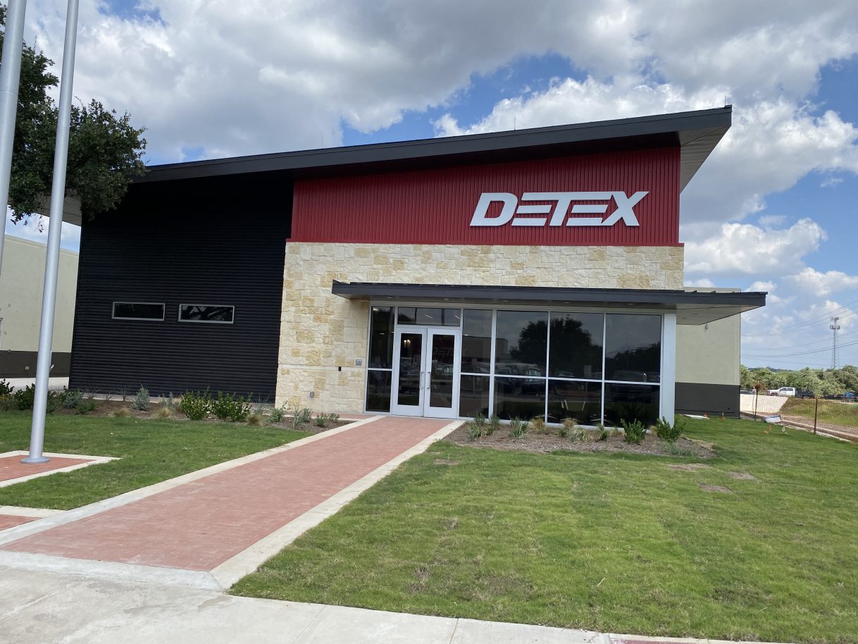 First Phase Of Construction Completed Entrance of the Newly Refurbished Detex Building